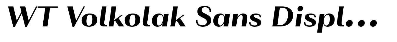 WT Volkolak Sans Display Black Italic